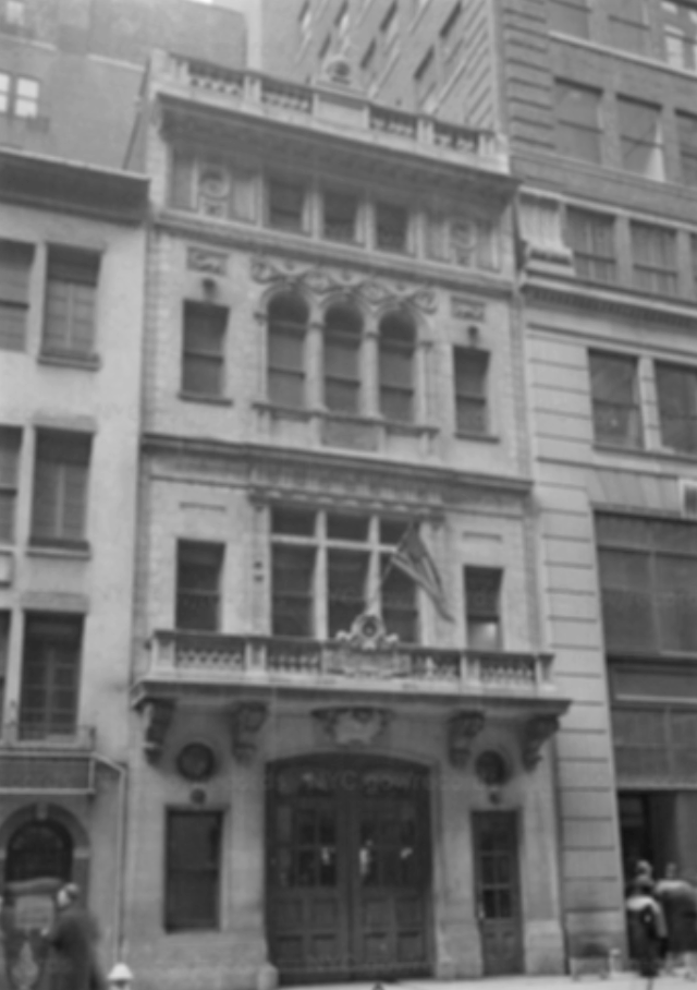 Dan, Nickie, Cappy, and Henry lived in this firehouse at 33 West 43rd Street. Designed by architects Hoppin & Koen, the firehouse was completed in 1898. NYC Department of Records tax photo, 1940
